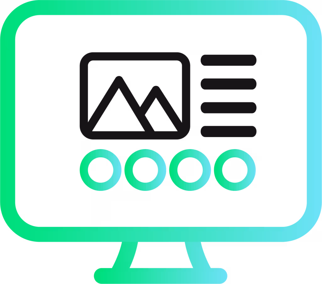 icone landing page