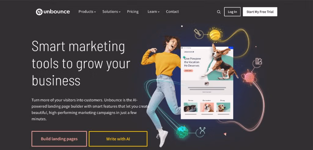 unbounce landing page builder