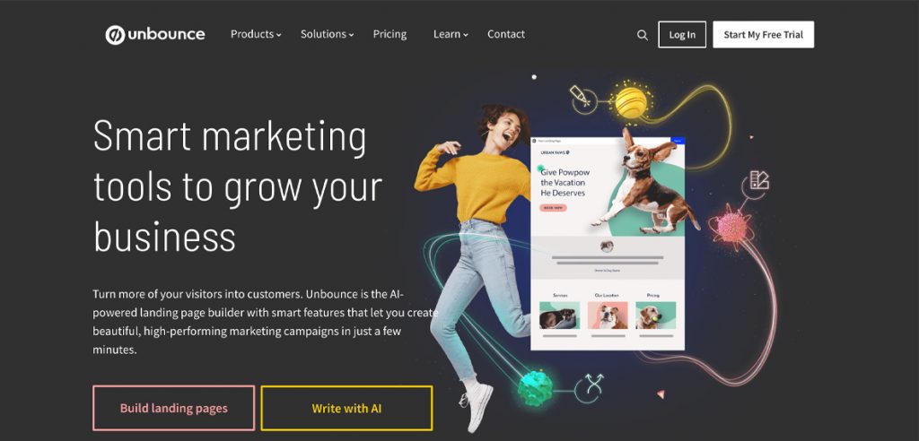 unbounce landing page builder