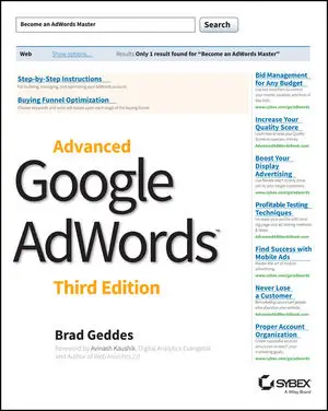 Advanced Google AdWords cover