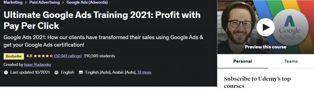 ultimate google ads training
