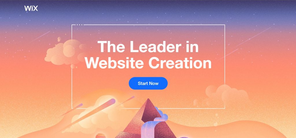 wix landing page