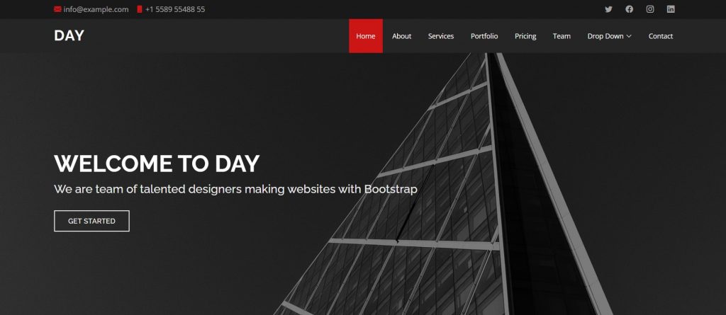day-landing-page-template