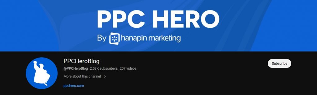ppc hero blog youtube channel