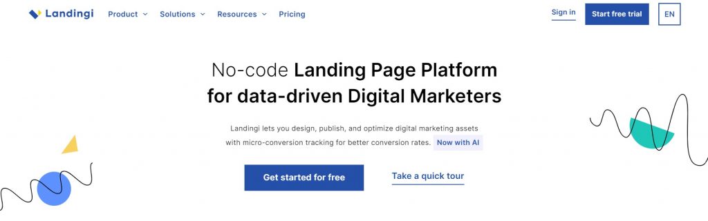 landingi landing page builder